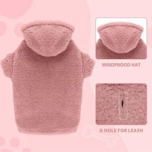 Medium Fuzzy Dog Hoodie Dig Warm Dog
